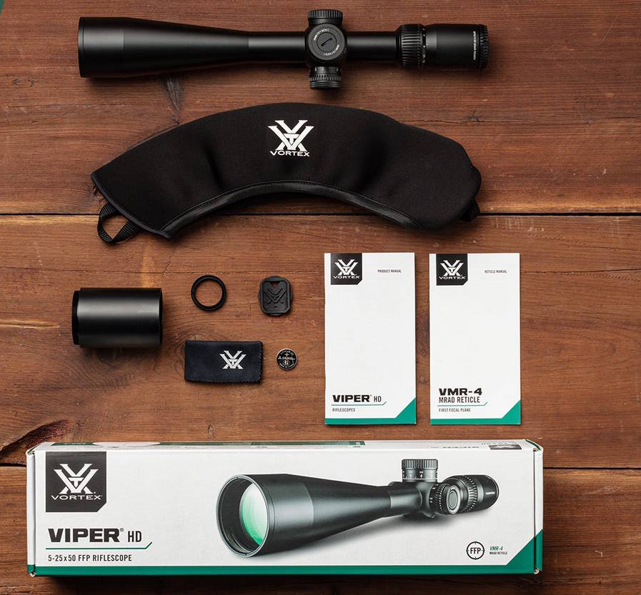 Vortex Viper HD 5-25x50 FFP VMR-4 mrad