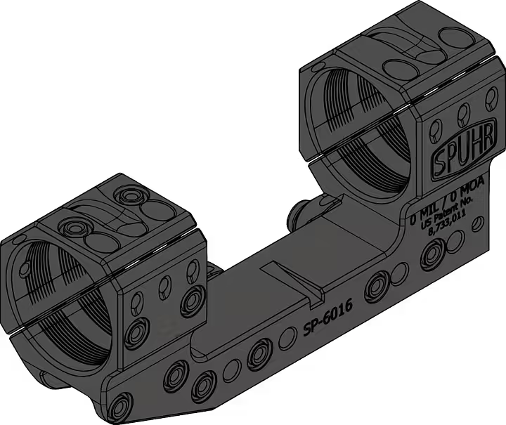 Spuhr SP-6016M Cantilever Scope Mount Ø36 H38mm/1.5" 0MIL PIC