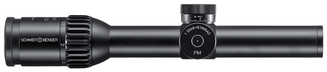 Schmidt & Bender 1-8x24 PMII ShortDot CC FD 2.BE CQB2 1cm cw ST LT/ST LT Pantone 7504M