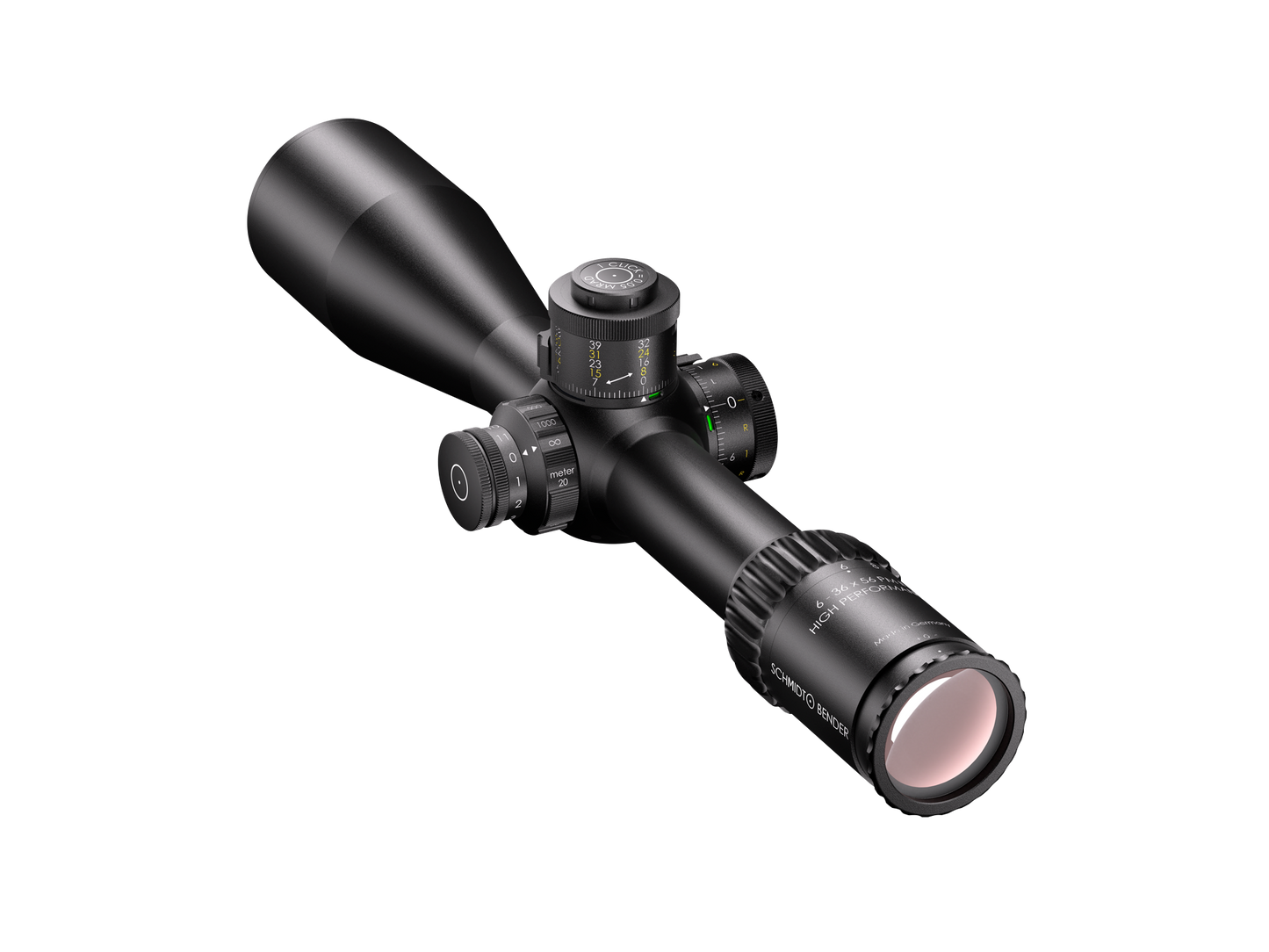 Schmidt&Bender  6-36x56 PM II High Performance LPI M1FL 0,05 mrad cw MT II MTC LT / DT II+ ZC LT 163-911-602-I6-H6