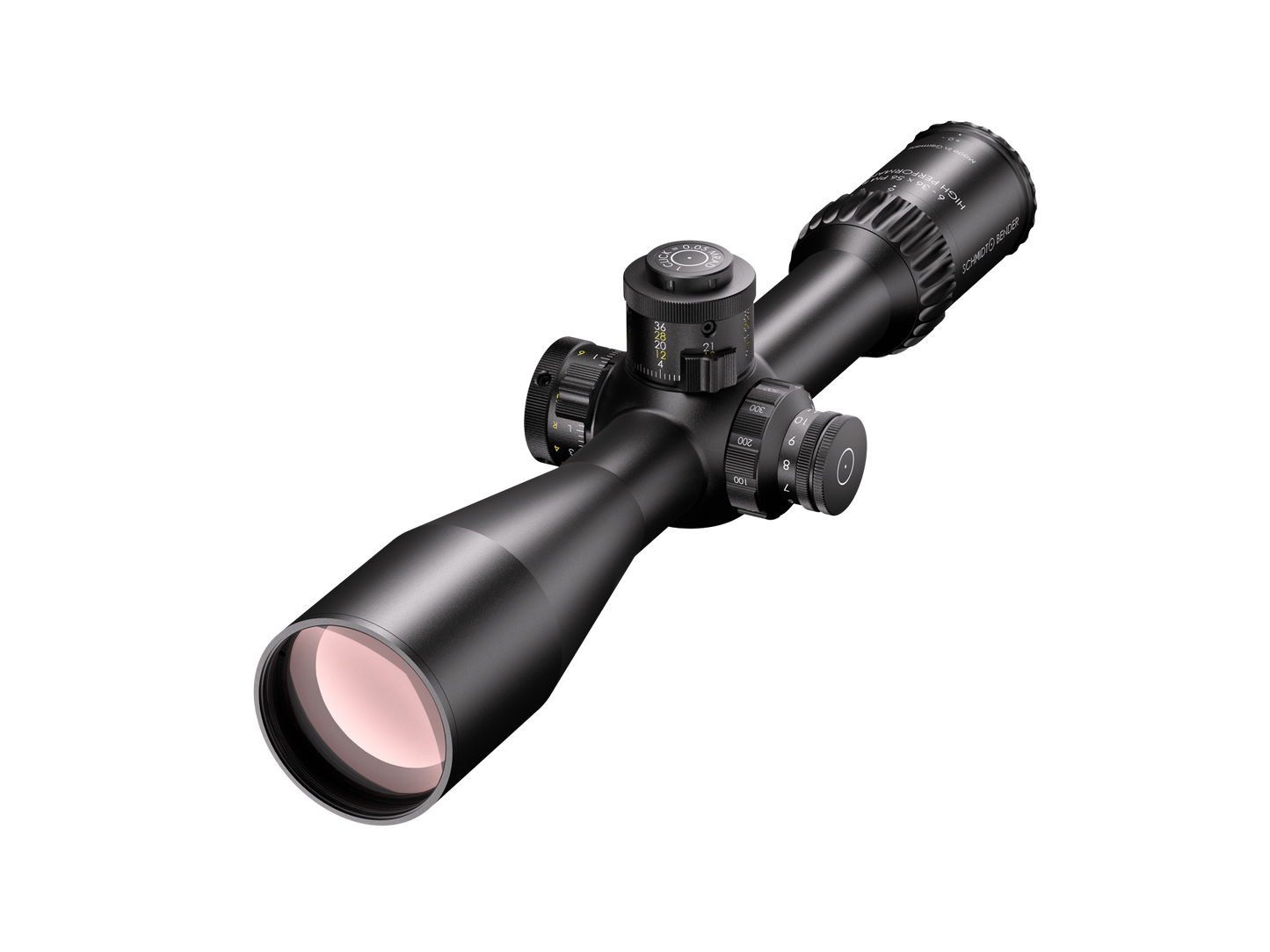 Schmidt&Bender  6-36x56 PM II High Performance LPI M1FL 0,05 mrad cw MT II MTC LT / DT II+ ZC LT 163-911-602-I6-H6