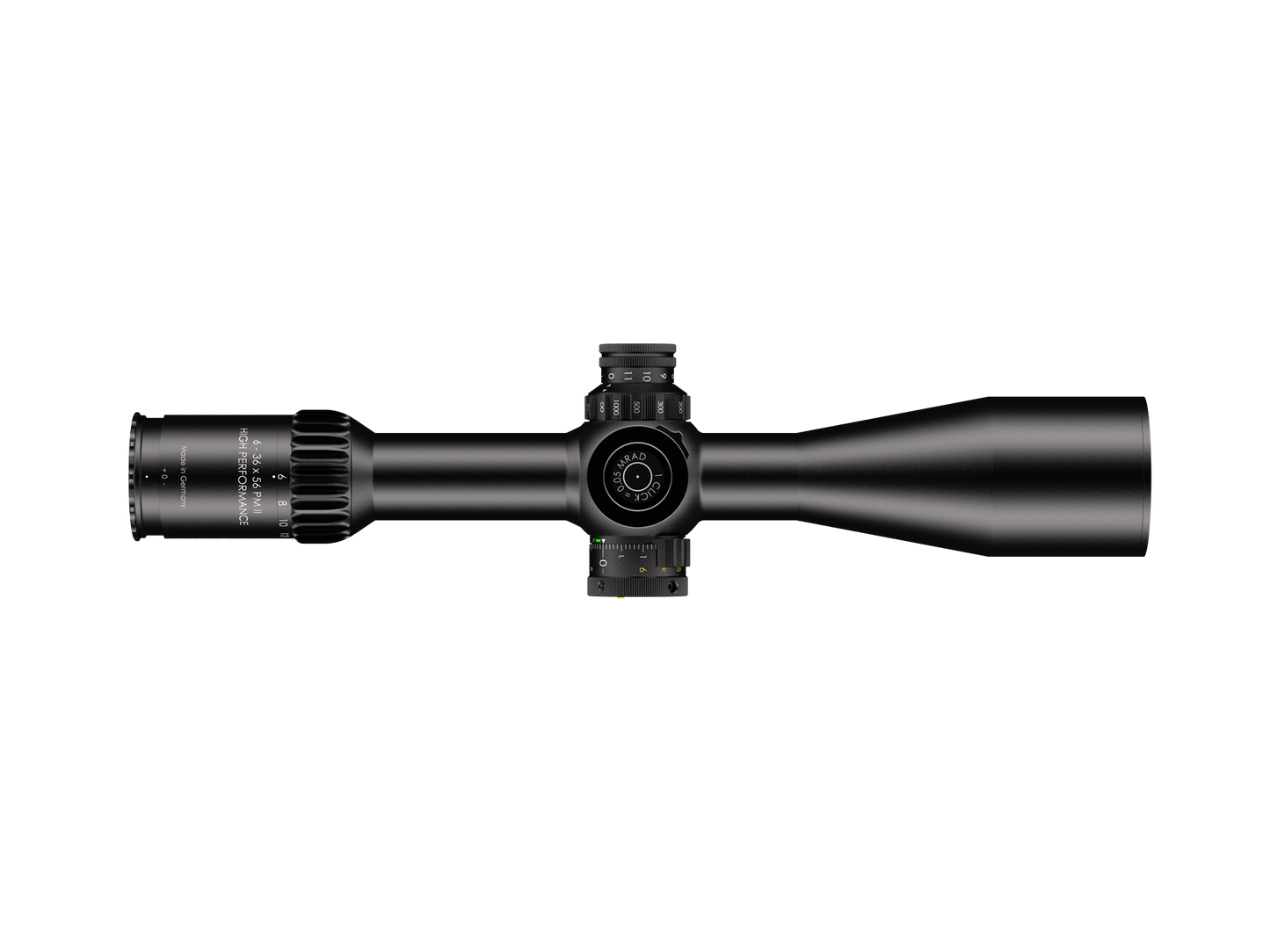 Schmidt&Bender  6-36x56 PM II High Performance LPI M1FL 0,05 mrad cw MT II MTC LT / DT II+ ZC LT 163-911-602-I6-H6