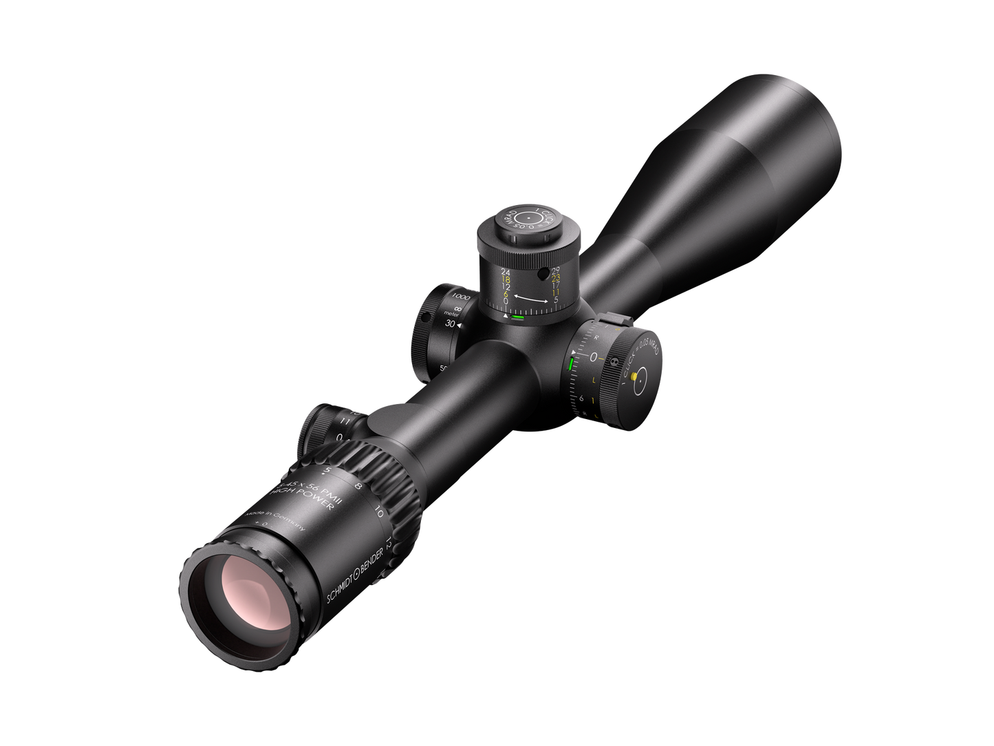 Schmidt&Bender  5-45x56 PM II High Power LP LRR-MIL 0,05 mrad ccw MT II MTC LT / DT II+ ZC LT 666-911-41C-I1-H5