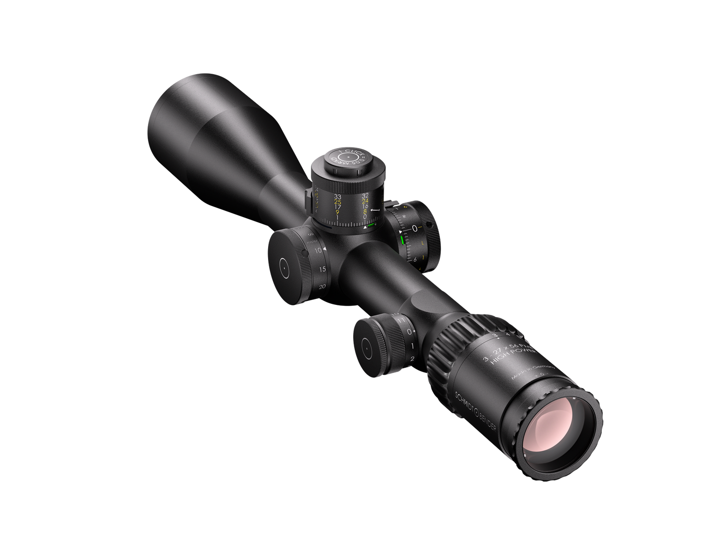 Schmidt&Bender  3-27x56 PM II High Power LP P4FL 0,05 mrad ccw MT II MTC LT / DT II+ ZC LT 669-911-972-I5-H5