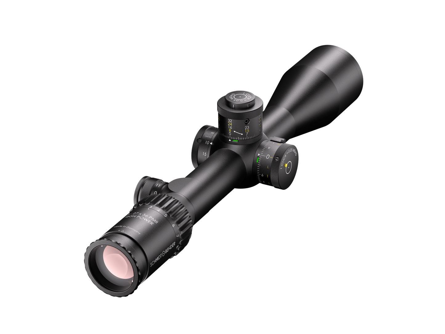 Schmidt&Bender  3-27x56 PM II High Power LP P4FL 0,05 mrad ccw MT II MTC LT / DT II+ ZC LT 669-911-972-I5-H5