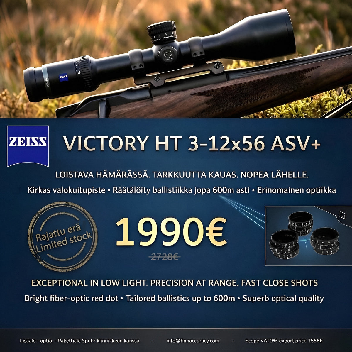 Zeiss Victory HT 3-12x56 60 ASV+